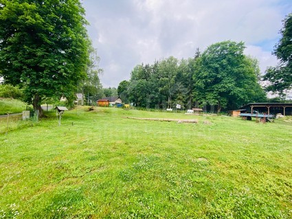 Prodej rozlehlého pozemku 6625m2, chata, Skláře - Mariánské Lázně - Fotka 1