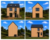 Prodej projektu dřevostavby 80 m2 + terasa na pozemku 664 m2 v Praze 5 - Slivenec. 