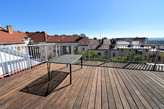 Pronájem atypického bytu 4+kk, 111 m2 s terasou 40 m2 a sklepem, Praha 10 - Vršovice, ul. Slovinská